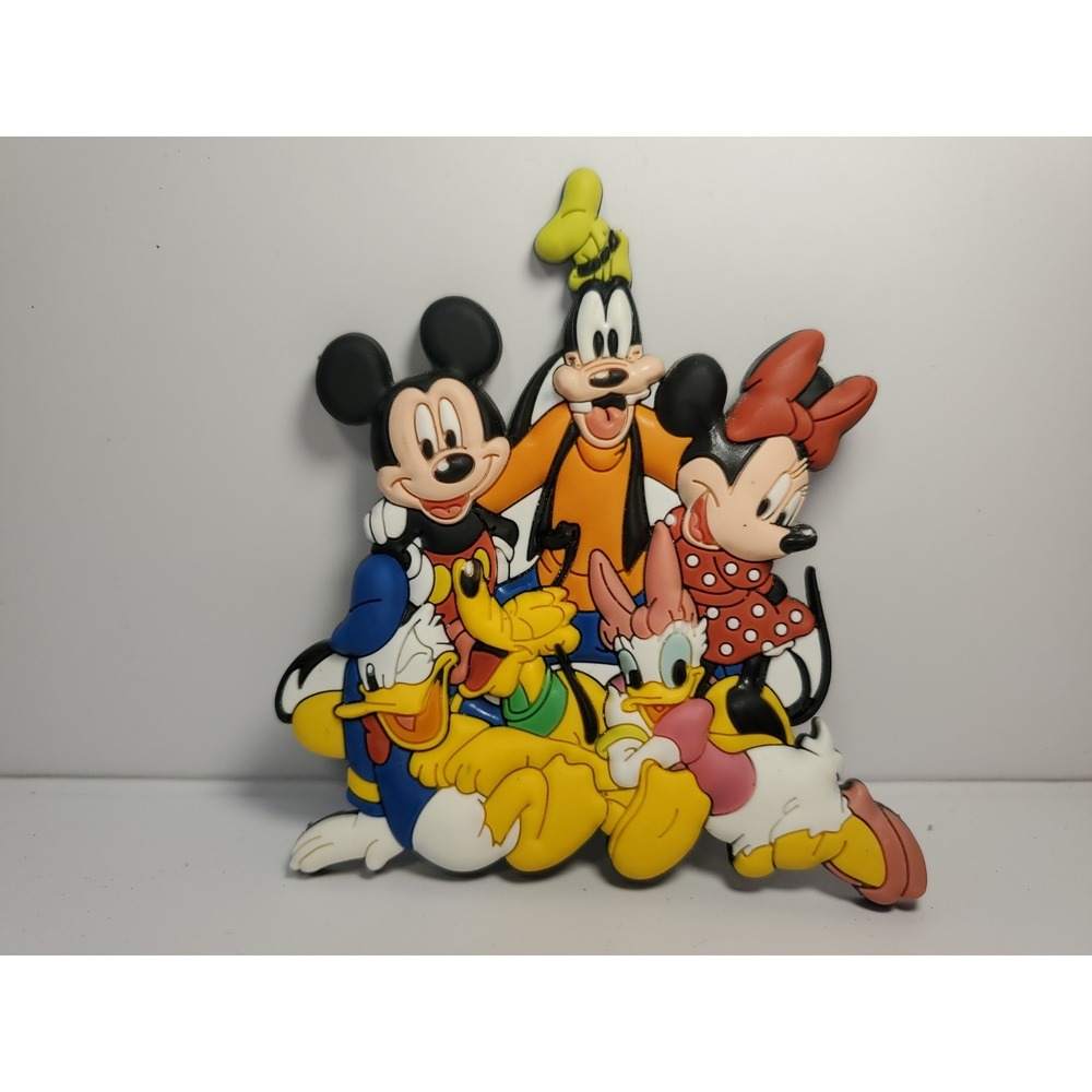 Mickey & Friends Refrigerator Magnet Soft Touch Rubber 3D Disney Daisy Donald